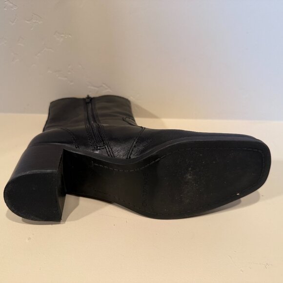 Bandolino BDNOVEMBRE Black Leather Boots Size 6 1/2 - Picture 8 of 14